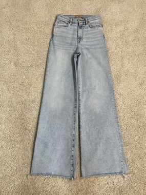 Women's 7 FOR ALL MANKIND Luxe Vintage LIGHT WASH Wide Leg HIGH RISE Denim JEANS